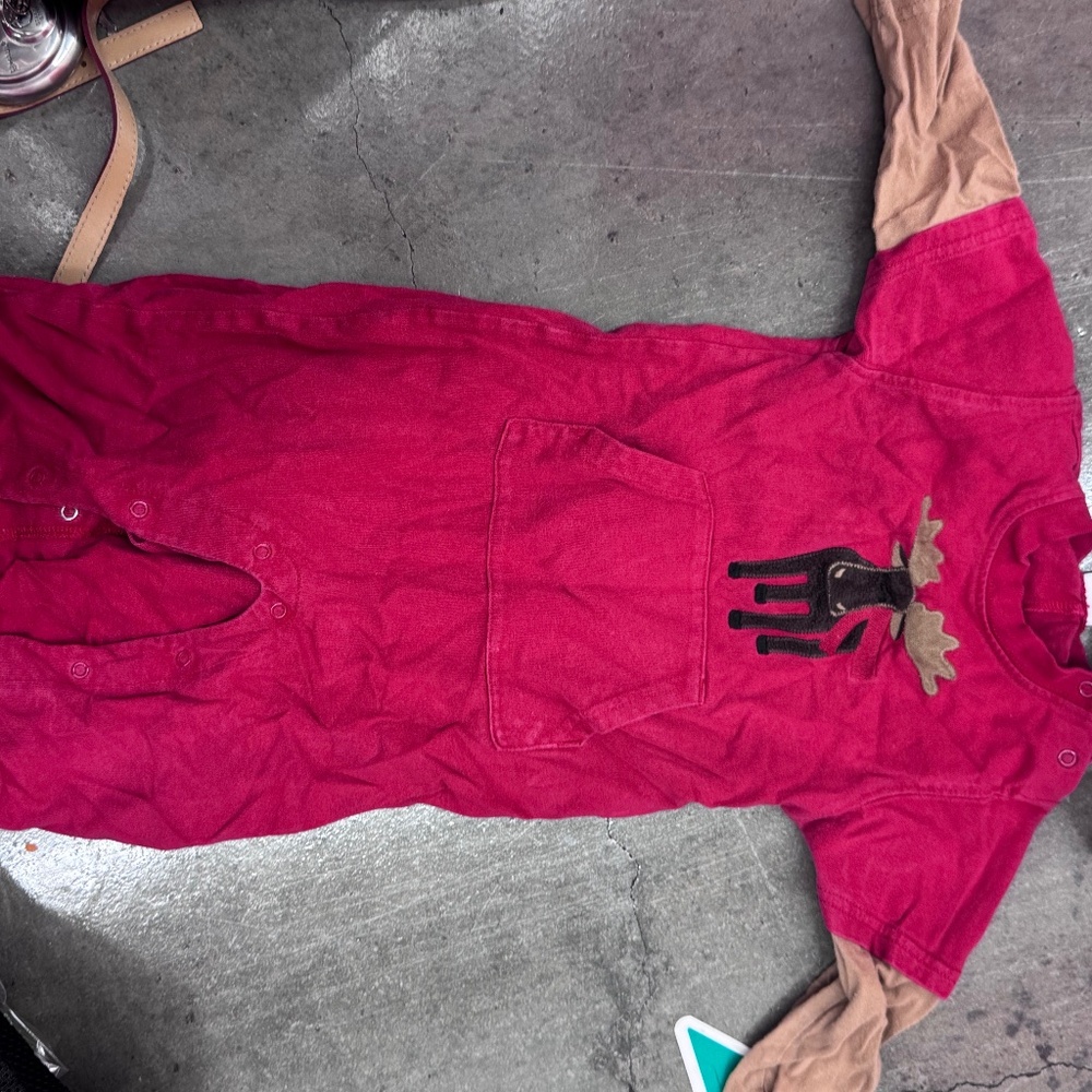 Long sleeve Christmas Reindeer onesie